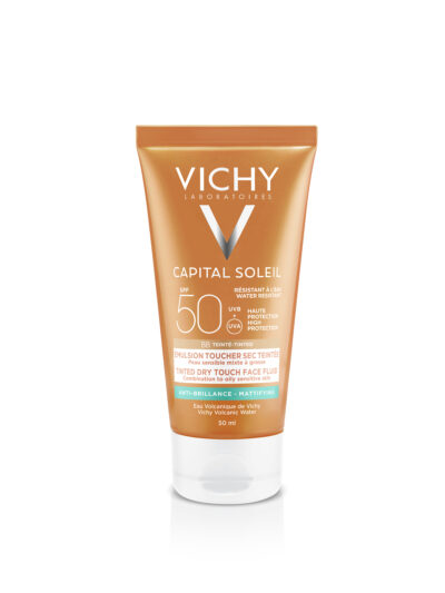 Vichy Capital Soleil BB Émulsion Toucher Sec Teintée SPF50 Peau Sensible Mixte à Grasse | 50ml