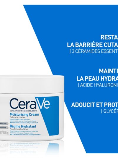 CeraVe Baume Hydratant Nourrissant Peau Sèche à Très Sèche | 340g