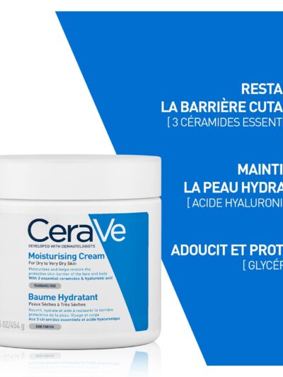 CeraVe Baume Hydratant Nourrissant Peau Sèche à Très Sèche | 454g
