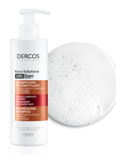 Vichy Dercos Kera-Solutions Shampoing Reconstituant Cheveux Secs et Abîmés | 250ml