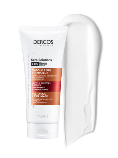 Vichy Dercos Kera-Solutions Masque 2min. Réparateur Cheveux Secs et Abîmés | 200ml