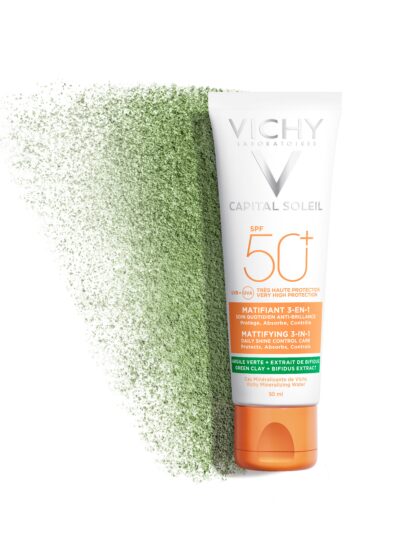 Vichy Capital Soleil Crème Solaire Matifiante 3en1 SPF50+ Peau Mixte Acnéique | 50ml
